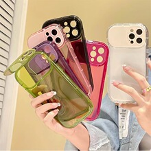 工厂女款化妆镜适用华为MATE 50 PTO手机壳隐形镜子支架保护套
