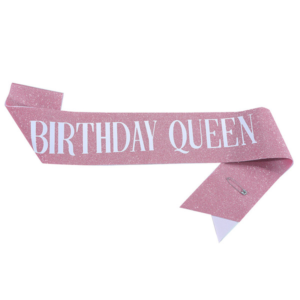 Cross-border birthday party glitter shoulder strap etiquette belt…