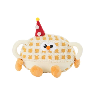 Headrest Waist Cartoon Cute Car - plush-monster-headrest-orange
