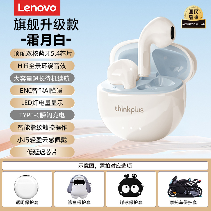 Lenovo LP23 Bluetooth ヘッドセット ワイヤレス インイヤー スポーツ ノイズ リダクション 2025 新モデル Apple Xiaomi 女の子に適しています|undefined