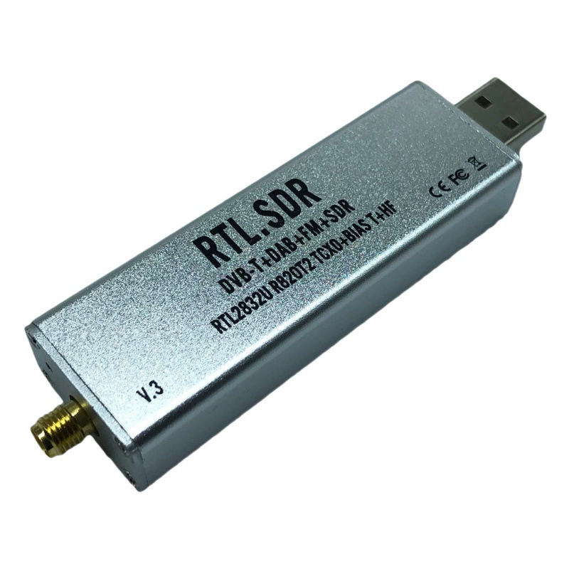 Серебряный приемник SDR TCXO с температурной компенсацией, высокая стабильность, полнодиапазонный программный приемник, авиационный диапазон ADSB