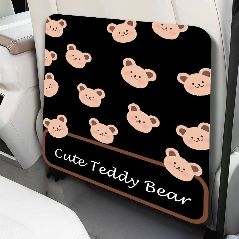 Cartoon anti-kick pad car anti-kick pad universal rear seat back anti-dirty protective pad car rear seat protective pad