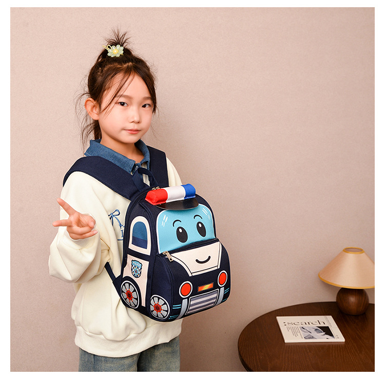 Unisexo Grande Nylon Dibujos Animados Lindo Cuadrado Cremallera Mochila Con Cremallera display picture 15