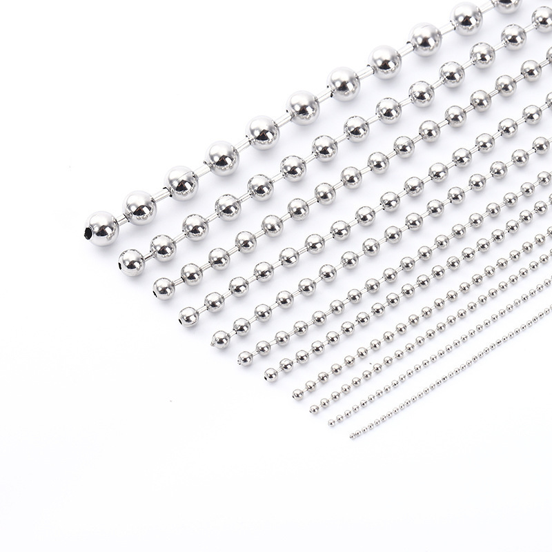 Cadena de bola de hierro chapa galvanizada de sello de aceite joyería de decoración de uñas cadena de bolsa cadena de alta calidad cadena de etiqueta colgante
