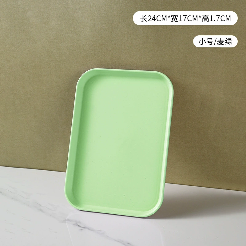 Nordic INS wheat straw trap household color plates commercial barbecue bakery dish large plastic tea plate
