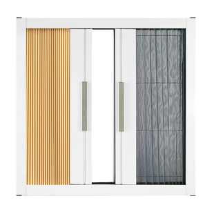 Ql @ 3H Honeycomb Curtain Screen Window Mosquito-proof Inner Window Punch-free Manual Push-pull Organ Curtain Sunshade Pleated Curtain