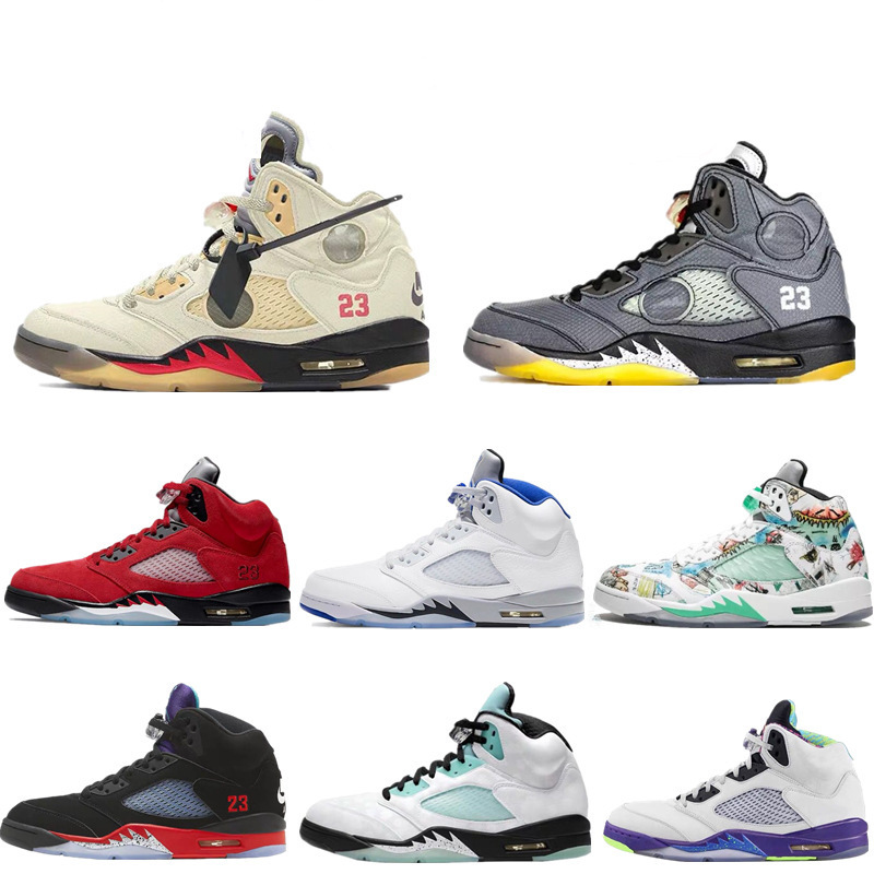 Yutian Factory Export AJ5 Rukawa Maple Red Oreo Guo Allen White Blue Red Purple Mandarin Duck Men's and Women's Basketball Shoes