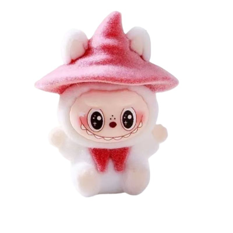 卡通可爱植绒魔法师labubu公仔钥匙扣配件diy饰品labubu公仔批发|undefined