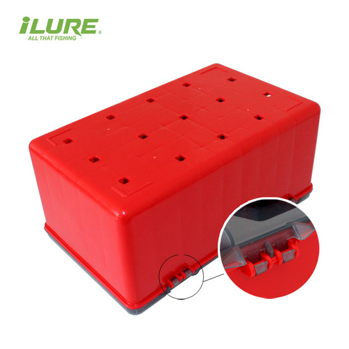 Elua fishing gear wooden shrimp fishing box portable fishing box Doglua storage bait box snap-on portable cross-border