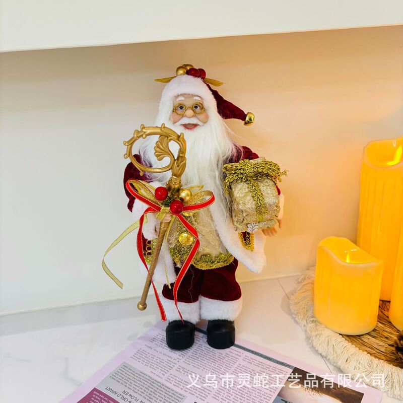 クリスマスサンタクロース生地サンタグレーベストクリスマス人形窓装飾装飾品メーカー卸売|undefined