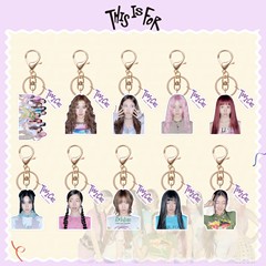 TWICE 亚克力钥匙扣 新专辑THIS IS FOR系列人形挂件 明星周边
