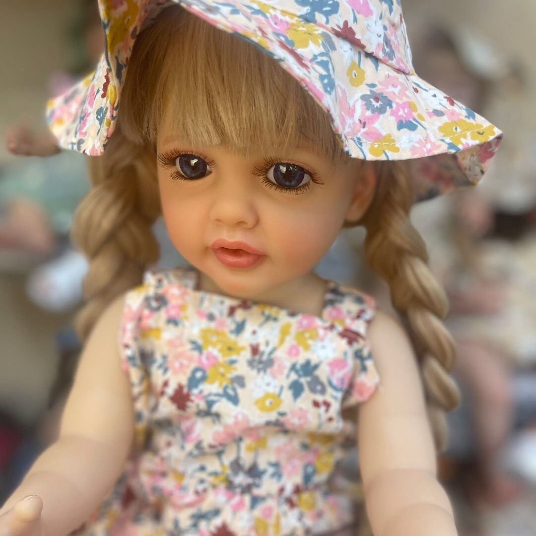 Npk55cm pegamento completo puede entrar en la simulación de agua muñeca reborn Betty TikTok suministro de una sola pieza de entrega