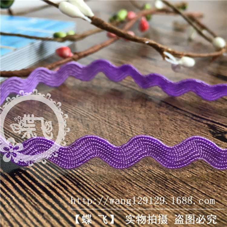 DIY encaje hecho a mano correa de marineros / cinturón de montaña / zigzag encaje 5MM 0.5 polipropileno S cinturón suministro de stock X20