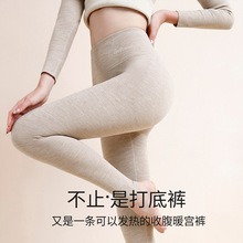 秋冬保暖裤蚕丝羊毛磨毛高腰内搭紧身打底裤加绒加厚高弹秋裤女士