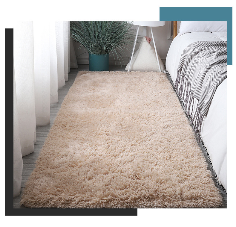 地垫地毯,丝毛地毯,床边毯,纯色地毯,卧室地毯,客厅地毯
