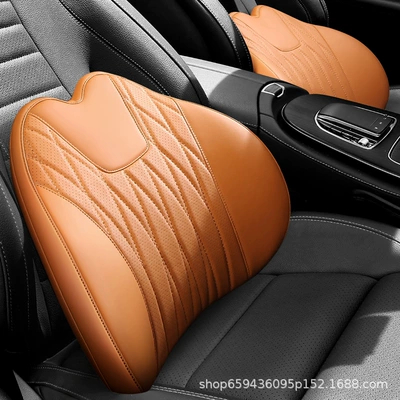 Car Lumbar Support Cushion for Driving, Car Seat Backrest Lumbar Pillow, Driving Lumbar Cushion, Long-Sitting Backrest Cushion