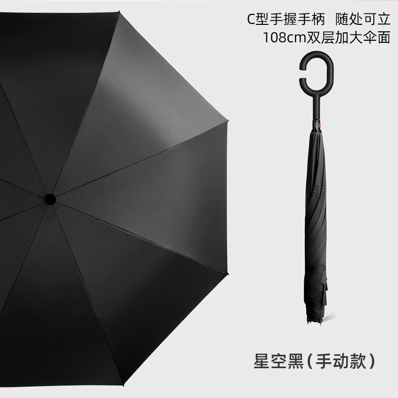 Double-layer automatic windproof big umbrella for double