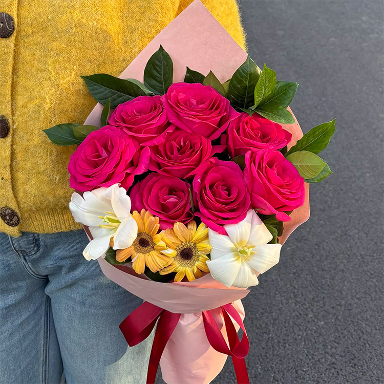 蜡笔小新广志送美伢同款花束玫瑰香皂花仿真花手工花束批发伴手礼