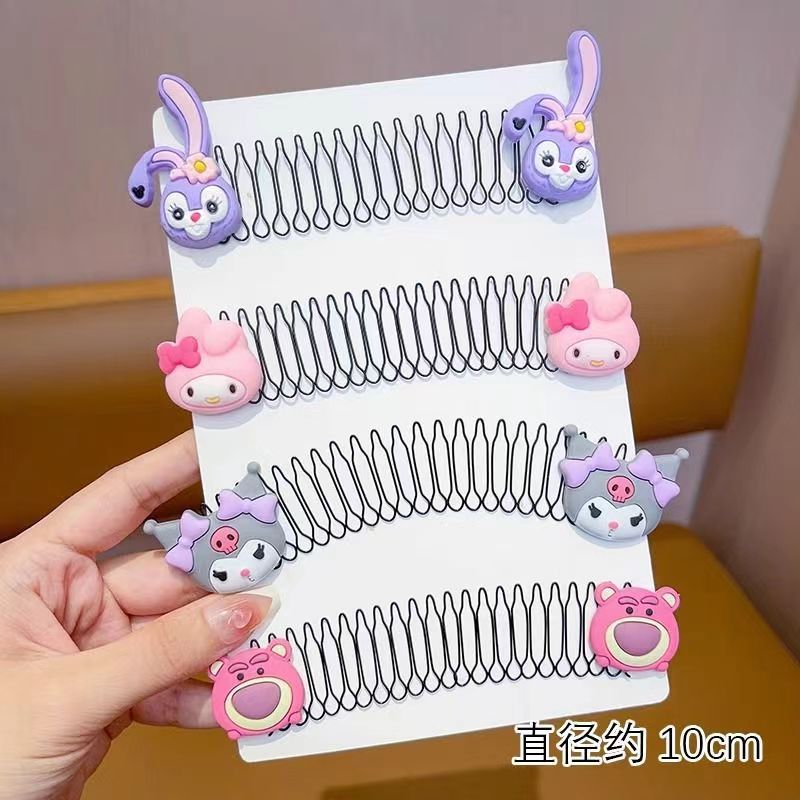 Peine para el cabello roto para niños Peine para el cabello de la horquilla de dibujos animados Arteproyectos para el cabello Lindo accesorio para el cabello femenino Peine invisible para la parte posterior de la cabeza