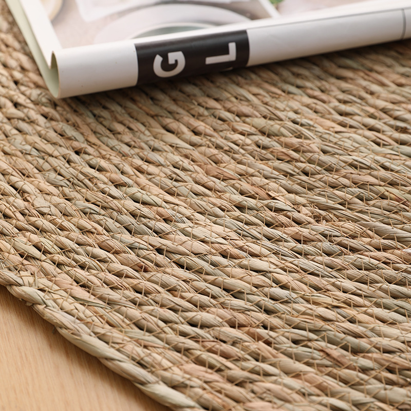 Fábrica de esterilla de paña de león en stock, alfombra de alfombra