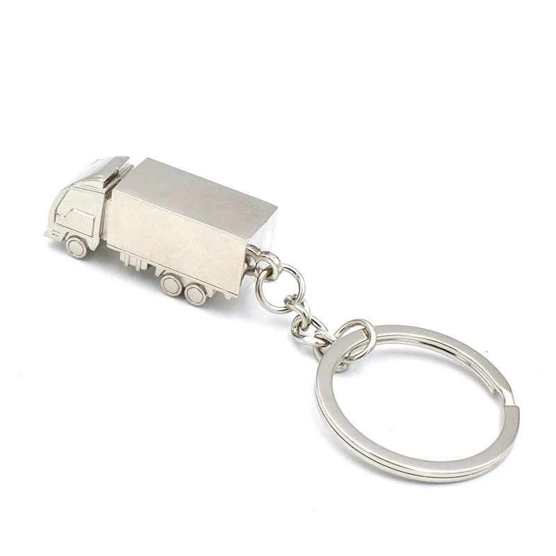 Creative truck, cartoon metal keychain