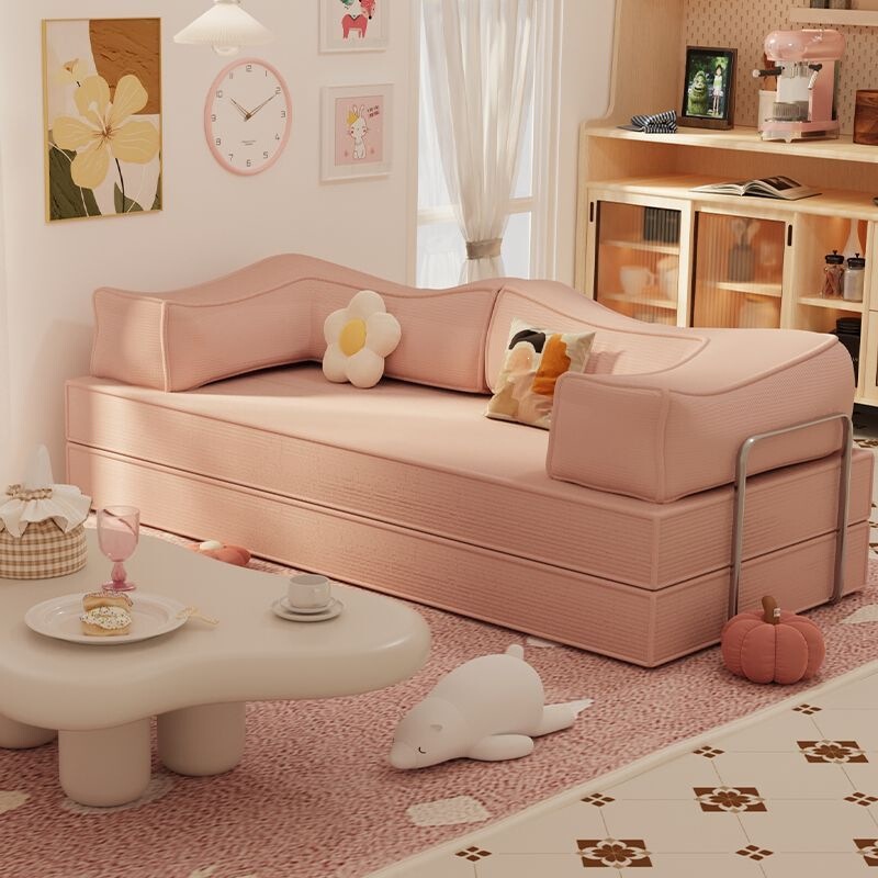 Modular compressible sofa bed, foldable dual-use new living room fabric sofa, home use two or three person foldable sofa bed Modular compressible sofa bed, foldable dual-use new living room fabric sofa, home use two or three person foldable sofa bed