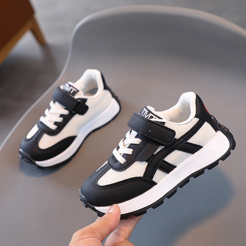 Scarpe Forrest Gump per bambini 2023 Stagione primaverile e autunnale Scarpe nuove per ragazze Piccolo uomo in vita Tessuto a rete Papà per ragazzi_voghion.com