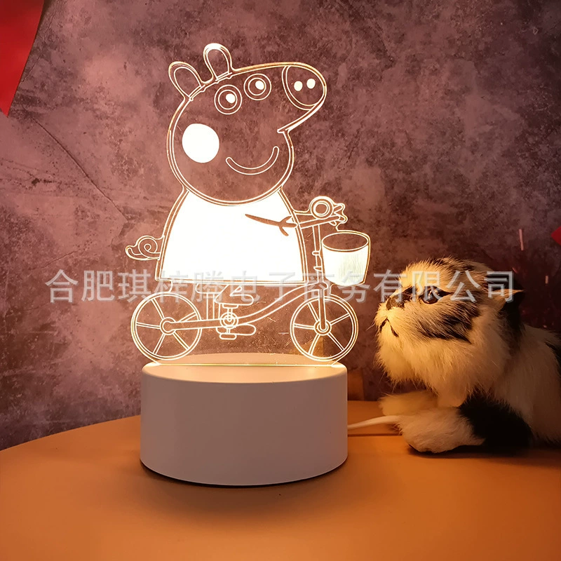 Ins Creative warm soft light bedside Creative Night Light Decoration Music Ack Lights 3D Night Light Wholesale