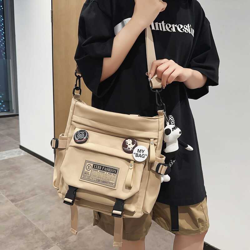 Japanese retro waterproof capacious one-shoulder bag lightweight for…