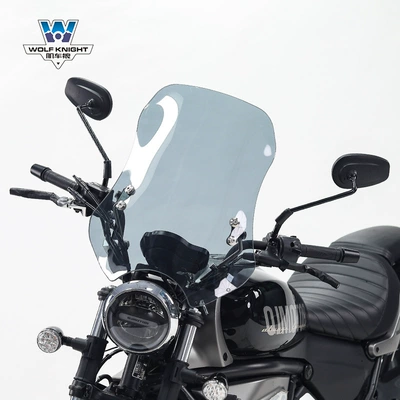Qianjiang flash 500s windshield | Motorcycle front windshield - brown-color-thickness-5mm-height-50cm-suitable-for-qianjiang-flash-500s