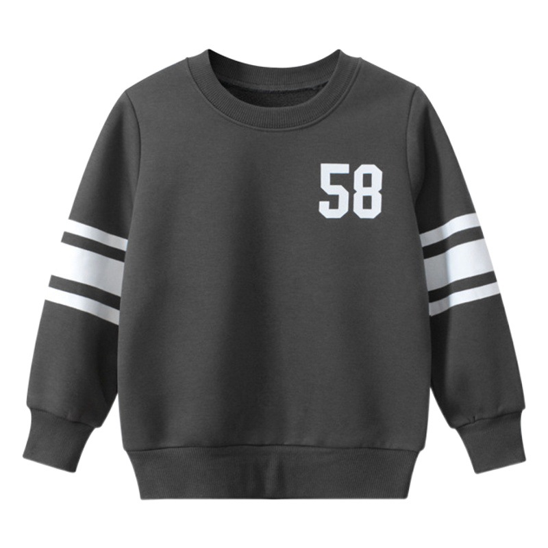 27 niños marca ropa para niños al por mayor sudadera para niños 2024 primavera nuevo estilo ropa de bebé jersey forrado de lana