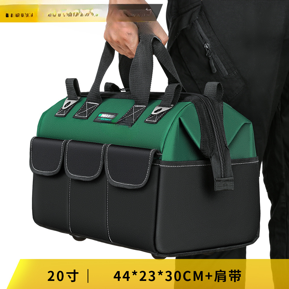 Kit de herramientas portátil multifuncional, lona especial para electricista, bolsa de almacenamiento gruesa y duradera, bolsa de mantenimiento de escalera de carpintería
