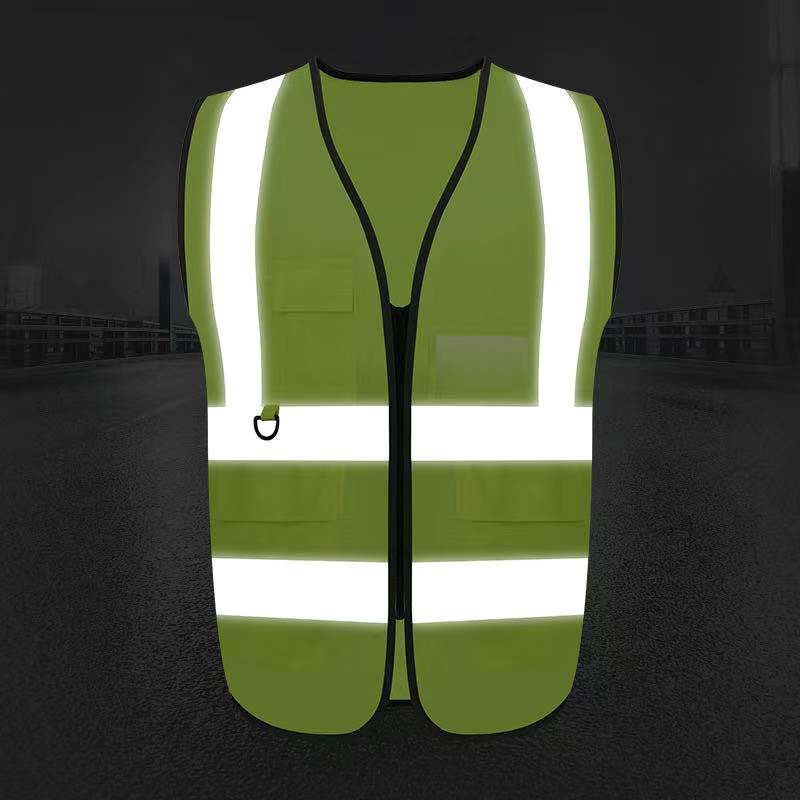 Trajes reflectantes chaleco de seguridad de construcción chaleco de transporte vial saneamiento fluorescente transpiración nocturna impresión personalizada