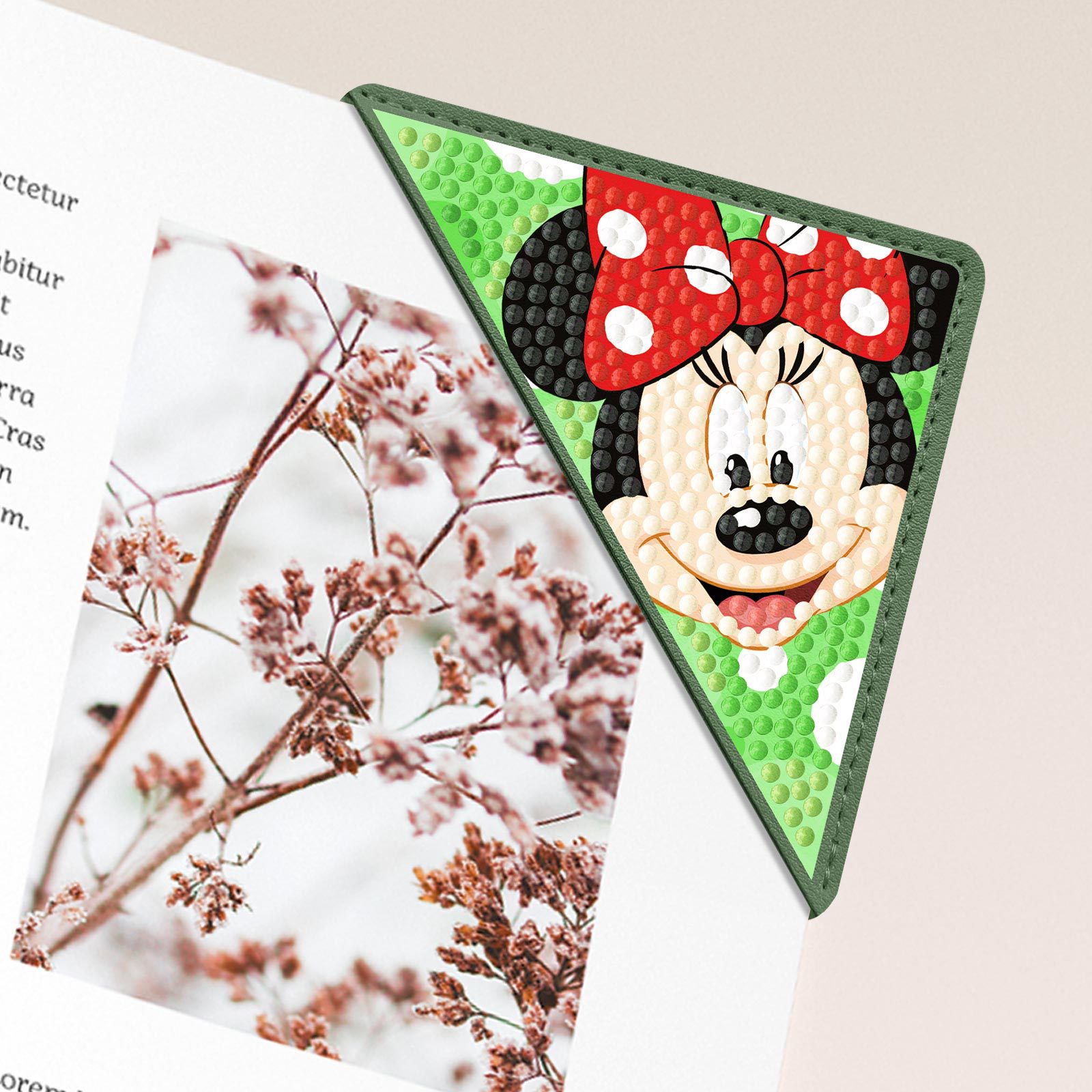 Nuevos accesorios transfronterizos para pintura de diamantes, pegatinas de diamantes DIY, diamantes de cristal hechos a mano, juego de marcapáginas de esquina de PU, venta al por mayor