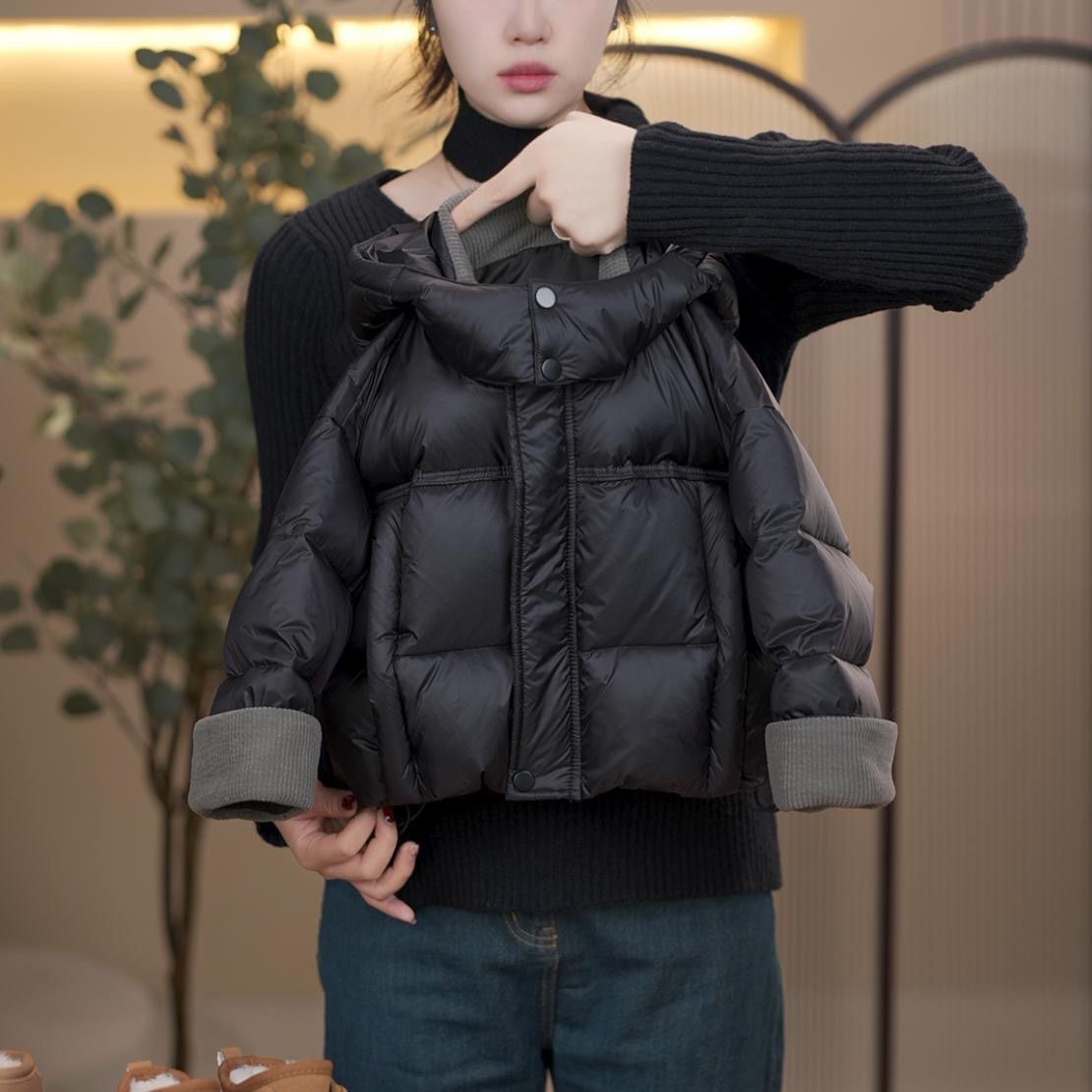 2025 New Style Boys' Autumn and Winter Down Cotton Jacket, Stylish Casual Thickened Warm Cotton-padded Jacket for Medium and Large Children, Trendy Baby Outerwear