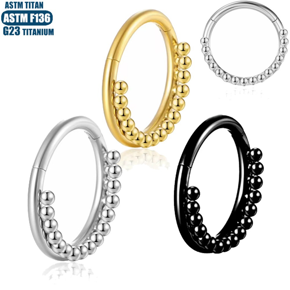 Labret piercing jewelry detail image