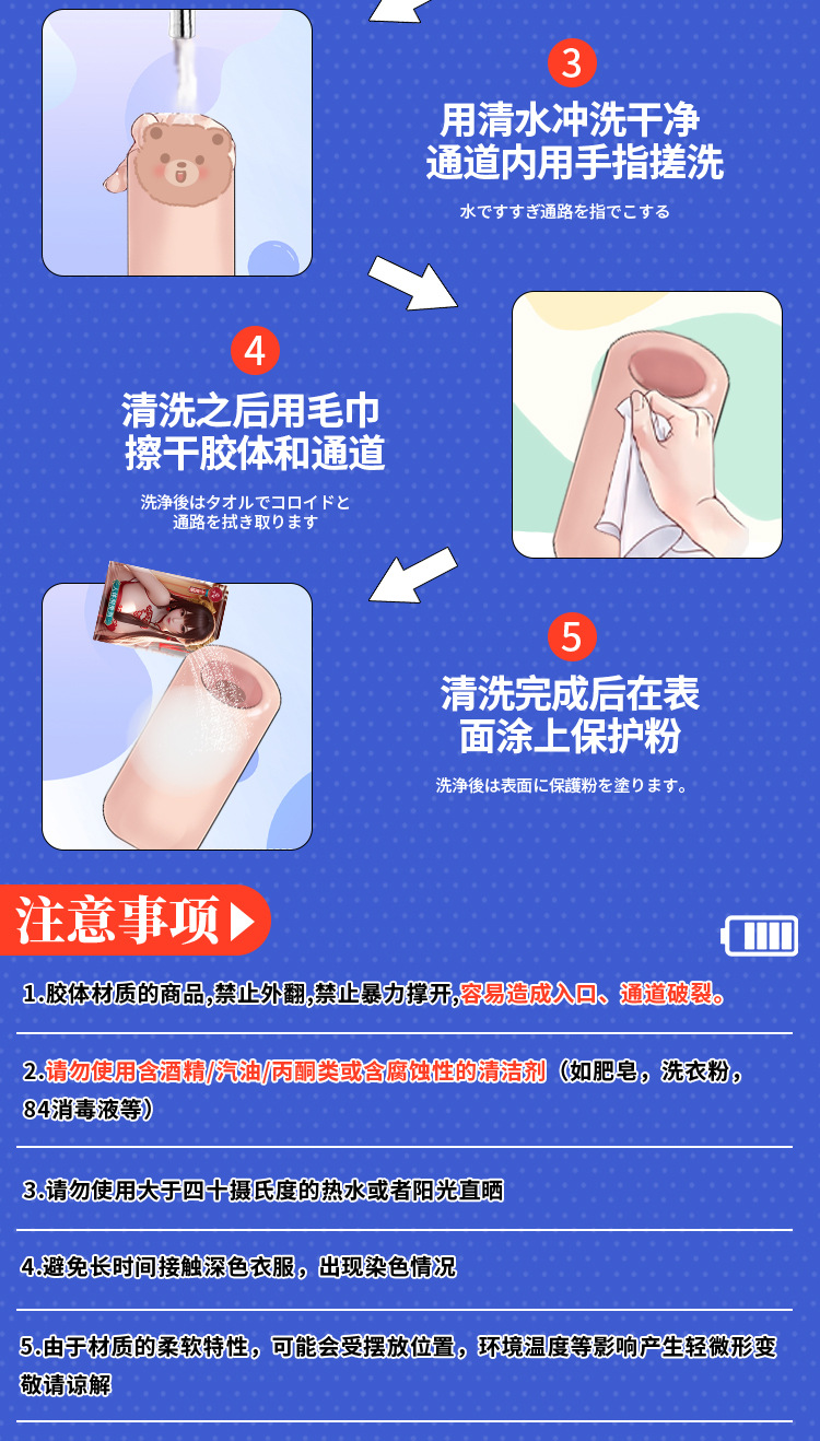 Jiuai TPE Realistic Male Masturbator with Vagina and Anus, Single-Hole Manual Design — detail image 25