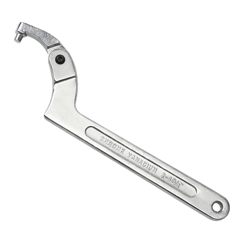 Llave de tuerca redonda semicírculo gancho ajustable gancho móvil gancho universal multifuncional llave de media luna ajustable