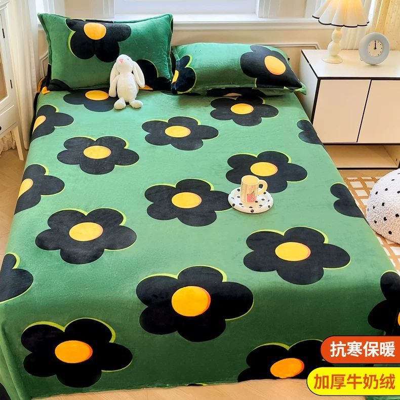 Invierno leche de lana de coral sábanas de lana de una sola pieza brida de lana de lana dormitorio una sola manta gruesa de lana de invierno