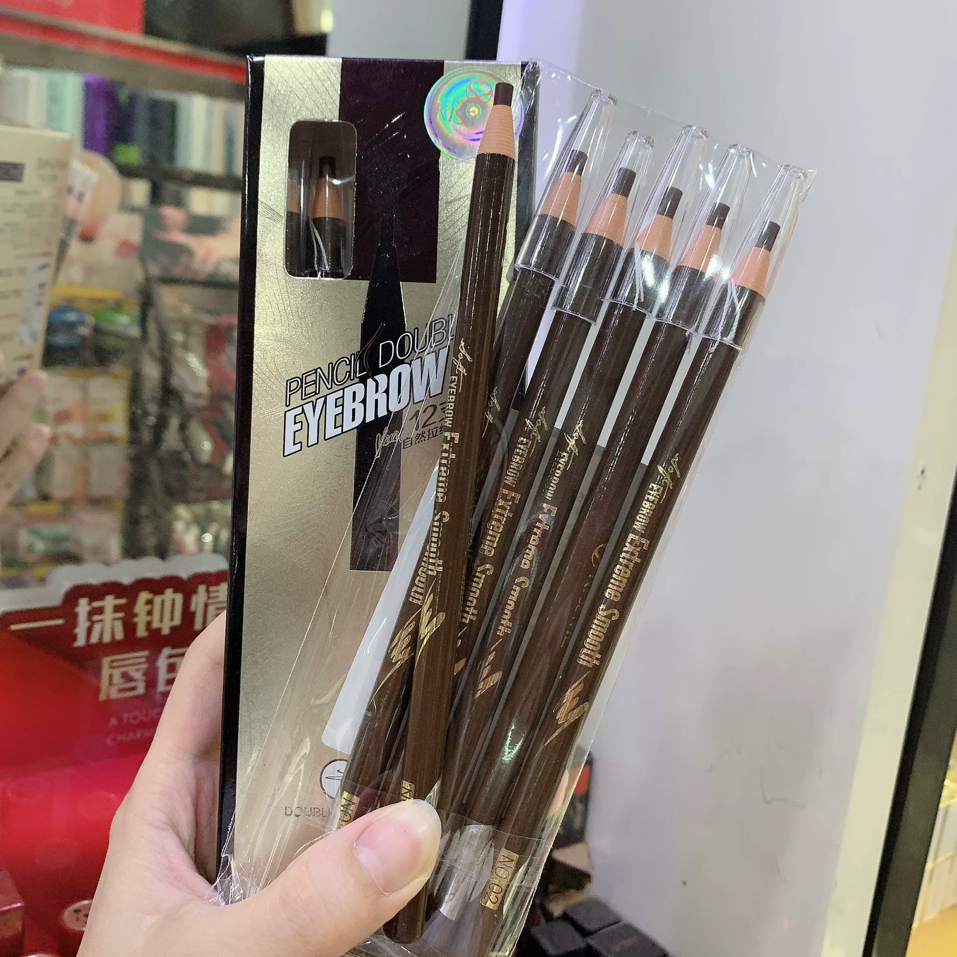 琪仕美 водостойкий карандаш для бровей с шнурком, не smudge