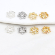 ��ɫ14k������ʯ�U�ջ��и����Ƭ �������ֹ�diy�Ʒ���C21