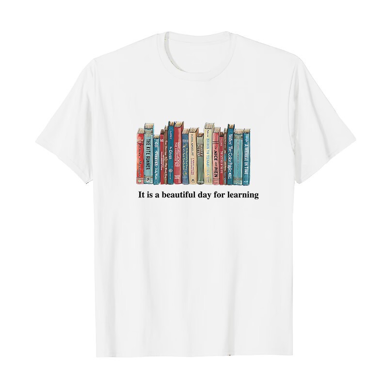 Verano Y2K tops de mujer casual retro de manga corta niña suelta cuello redondo camiseta negra Pedido mínimo de una pieza