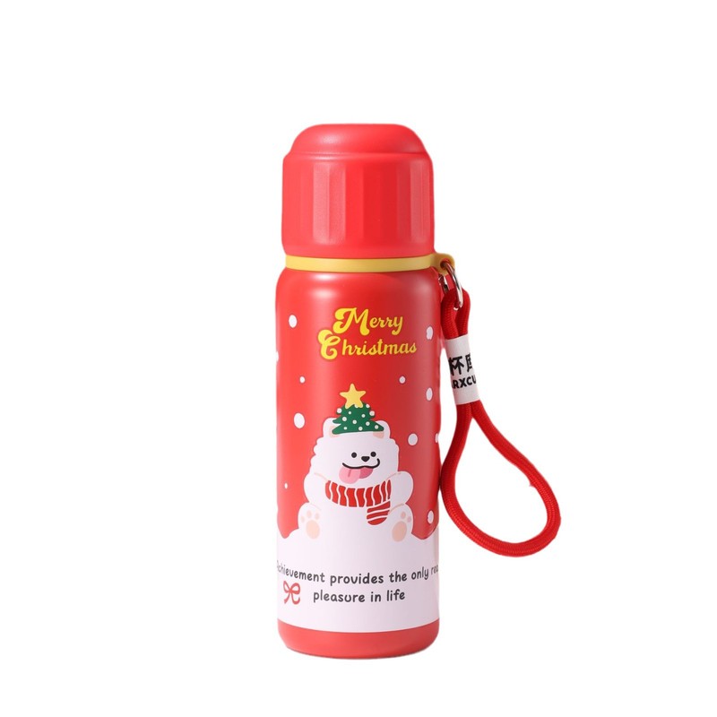 2024新型316ステンレスクリスマス保温カップ祝日プレゼント創意キャラクター弾頭保温ポット卸売り|undefined