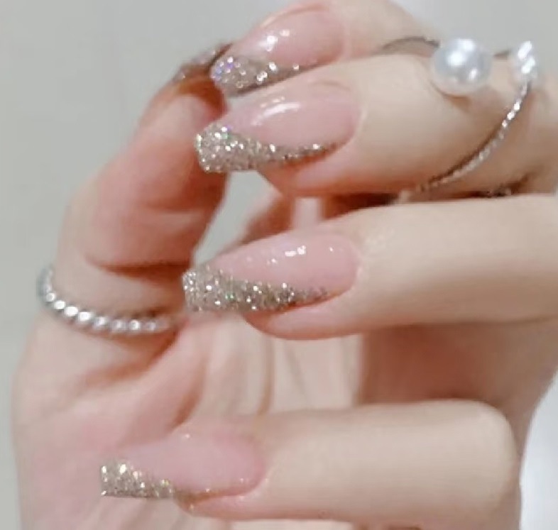 Promoción de tiempo limitado transfronteriza parches de uñas simples chicas calientes parches de uñas falsas al por mayor comercio exterior desgaste parches de uñas image 11