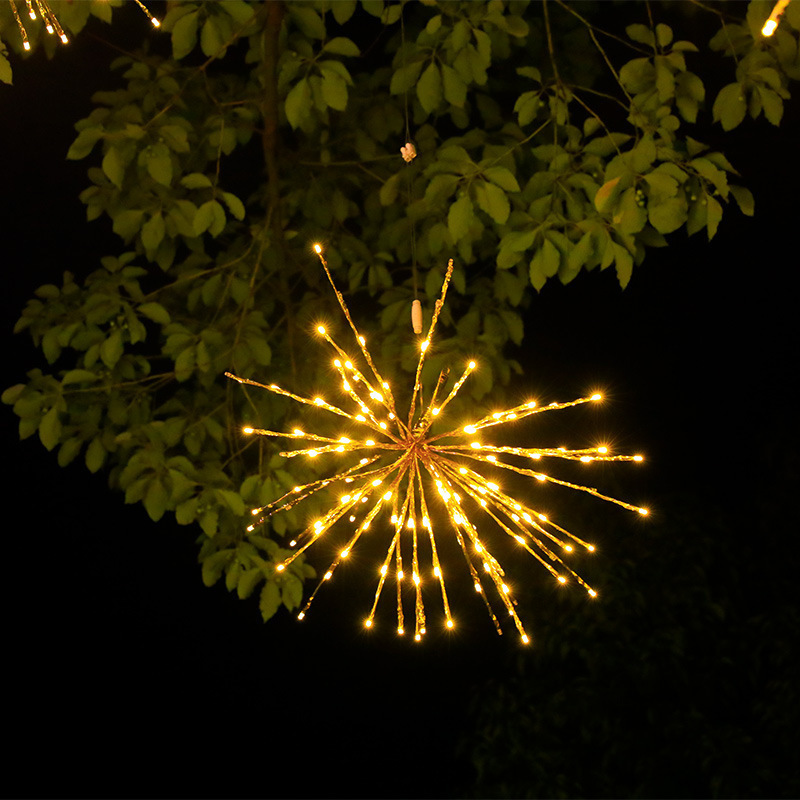 LED 花火ライト屋外防水エンジニアリング明るい吊り下げツリー風景ライト中庭クリスマスストリート照明装飾ライト|undefined