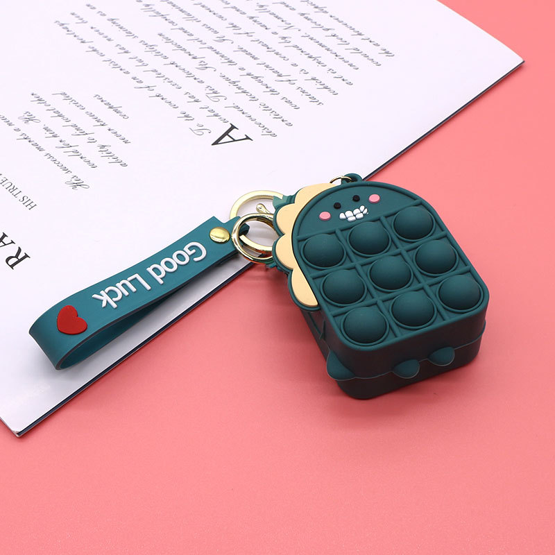 Funda Stegosaurus verde oscuro tamaño pequeño