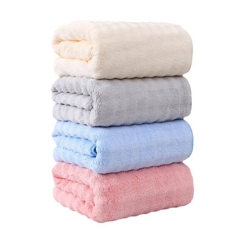Coral quick dry soft bath towel for home use