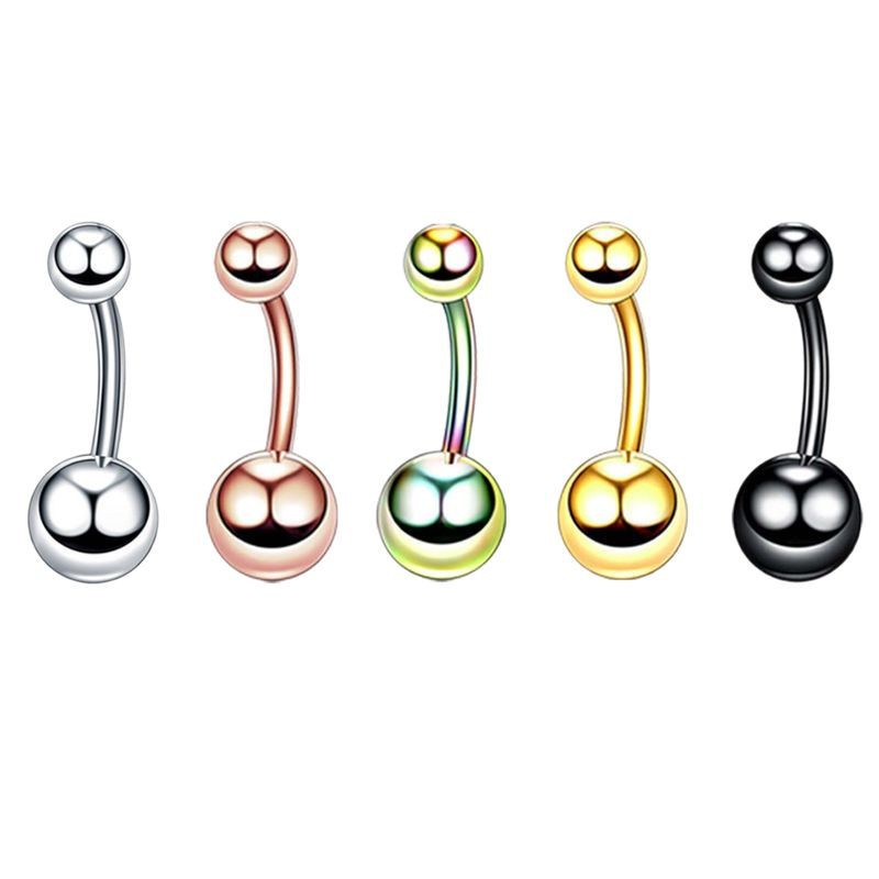Titan Piercing Bauchnabelpiercing Mit Doppelstein Aus Titan_voghion.com