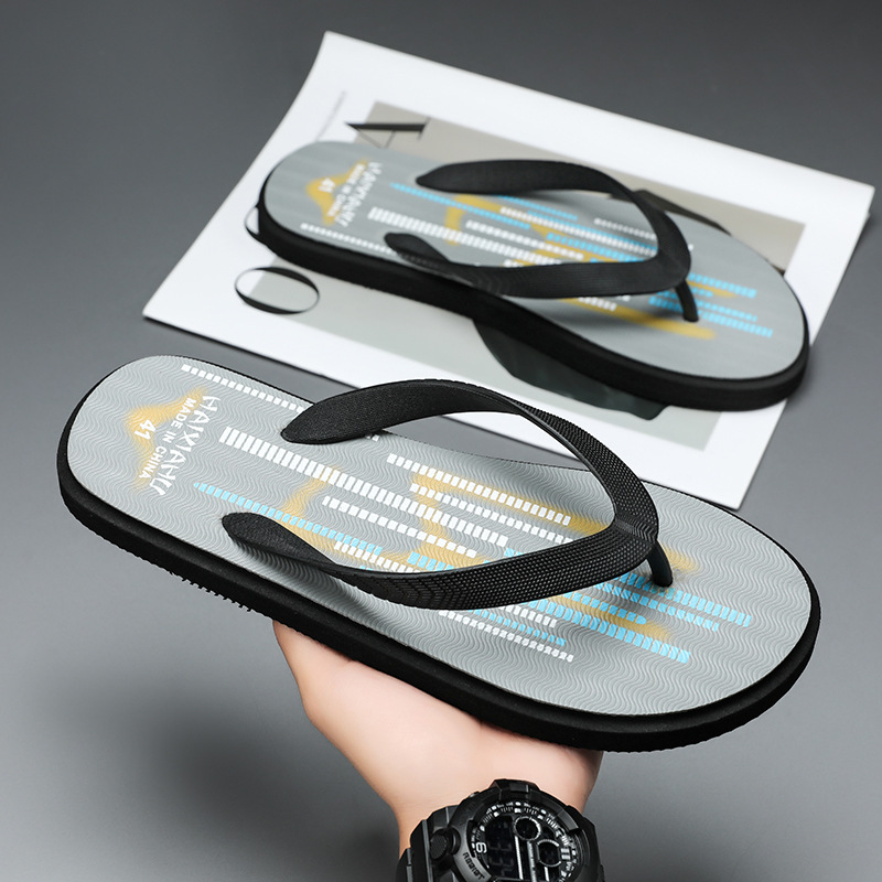 Zapatillas transfronterizas, verano antideslizante para hombres, sandalias y zapatillas personalizadas, chanclas de playa, sandalias casuales tailandesas