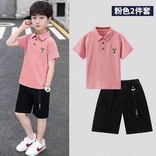 童装男童短袖套装2023新款夏季儿童休闲装中大童POLO衫两件套韩版